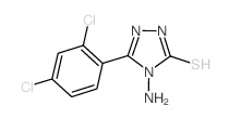 4-氨基-5-(2,4-二氯苯基)-4H-[1,2,4]噻唑-3-硫醇结构式