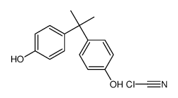 carbononitridic chloride,4-[2-(4-hydroxyphenyl)propan-2-yl]phenol Structure