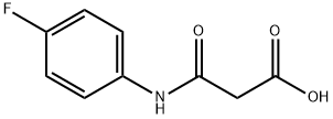 3-(4-氟苯基氨基)-3-氧代丙酸结构式