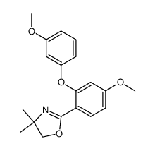 2-(2-(3-methoxyphenyl)-2-(4-methoxyphenyl))-4,4-dimethyl-2-oxazoline结构式