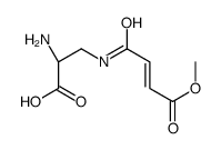 N(3)-(4-methoxyfumaroyl)-2,3-diaminopropionic acid结构式