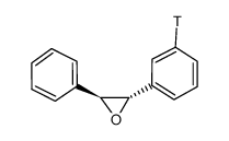 trans-stilbene oxide, [3h] Structure