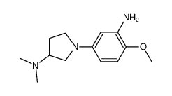 1-(3-amino-4-methoxy-phenyl)-N,N-dimethyl-pyrrolidin-3-amine Structure