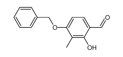 4-(benzyloxy)-2-hydroxy-3-methylbenzaldehyde结构式