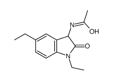 N-(1,5-Diethyl-2-oxo-2,3-dihydro-1H-indol-3-yl)acetamide Structure