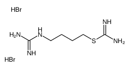 4-(diaminomethylideneamino)butyl carbamimidothioate,dihydrobromide Structure