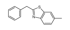 6-甲基-2-(苯基甲基)苯并噻唑结构式