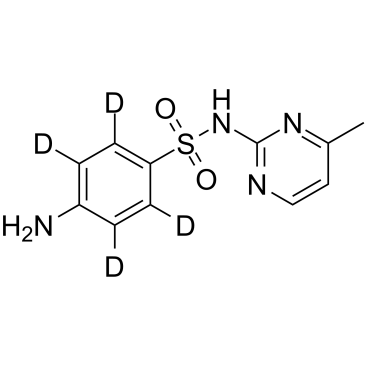 磺胺甲基嘧啶 D4结构式
