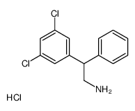 2-(3,5-dichlorophenyl)-2-phenylethanamine,hydrochloride结构式