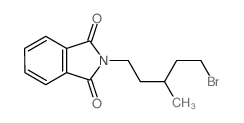 1H-Isoindole-1,3(2H)-dione,2-(5-bromo-3-methylpentyl)- Structure