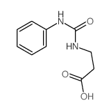 3-[(苯胺羰基)氨基]丙酸结构式