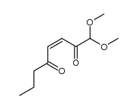 (Z)-1,1-dimethoxyoct-3-ene-2,5-dione结构式