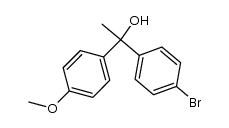 1-(4-bromophenyl)-1-(4-methoxyphenyl)ethanol结构式