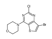 7-溴-2-氯-4-(4-吗啉基)-噻吩并[3,2-d]嘧啶结构式