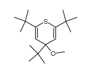 2,4,6-tri-tert-butyl-4-methoxy-4H-thiopyran Structure
