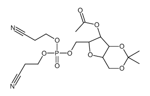 4-O-乙酰基-2,5-脱水-1,3-O-异亚丙基-6-[双(2-氰基乙基)磷酰基]-D-葡萄糖醇图片