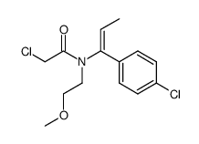 2-Chloro-N-[(E)-1-(4-chloro-phenyl)-propenyl]-N-(2-methoxy-ethyl)-acetamide结构式