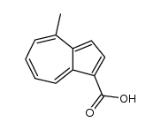 4-methyl-1-azulene carboxylic acid Structure