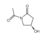 (R)-N-Acetyl-4-hydroxy-2-pyrrolidone结构式