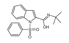 1-(benzenesulfonyl)-N-tert-butylindole-2-carboxamide Structure