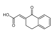 2-(1-oxo-3,4-dihydronaphthalen-2-ylidene)acetic acid Structure