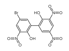 5-bromo-3,3',5'-trinitro-biphenyl-2,2'-diol结构式