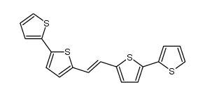 (E)-1,2-bis-(2,2'-bithiophene-5-yl)ethylene Structure
