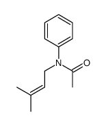 N-(3-methylbut-2-enyl)-N-phenylacetamide结构式