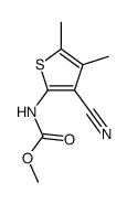 methyl N-(3-cyano-4,5-dimethylthiophen-2-yl)carbamate结构式