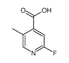2-FLUORO-5-METHYLISONICOTINIC ACID结构式