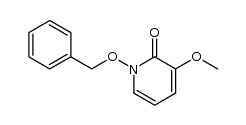 1-benzyloxy-3-methoxy-2-(1H)pyridone结构式
