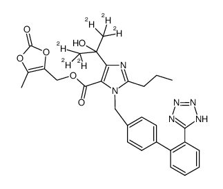 Olmesartan medoxomil-d6结构式