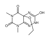 4a-ethoxy-6,8-dimethyl-2,4-dihydropyrimido[5,4-e][1,2,4]triazine-3,5,7-trione结构式