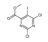 methyl 2,6-dichloro-5-iodopyrimidine-4-carboxylate结构式