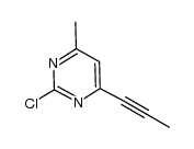 2-chloro-4-methyl-6-(prop-1-ynyl)pyrimidine Structure