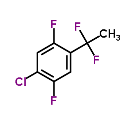 1-Chloro-4-(1,1-difluoroethyl)-2,5-difluorobenzene结构式