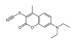 7-diethylamino-4-methyl-3-thiocyanato-chromen-2-one Structure