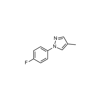 1-(4-氟苯基)-4-甲基-1H-吡唑结构式