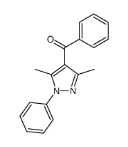 (3,5-dimethyl-1-phenyl-1H-pyrazol-4-yl)phenylmethanone Structure