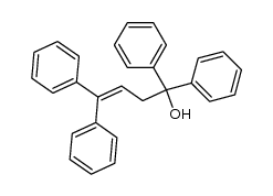 1,1,4,4-tetraphenyl-but-3-en-1-ol结构式