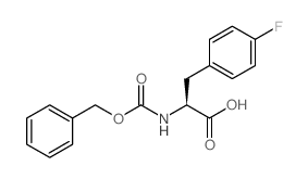 Z-4-氟-D-苯丙氨酸结构式