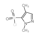 1,4-二甲基-1H-吡唑-5-磺酰氯结构式