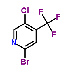 2-Bromo-5-chloro-4-(trifluoromethyl)pyridine结构式