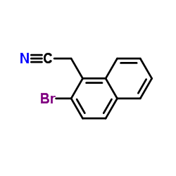 (2-Bromo-1-naphthyl)acetonitrile Structure