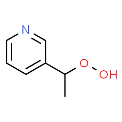 Hydroperoxide, 1-(3-pyridinyl)ethyl (9CI) Structure