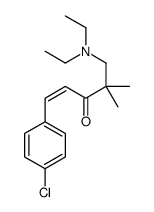 1-(4-chlorophenyl)-4,4-dimethyl-5-diethylamino-1-penten-3-one Structure