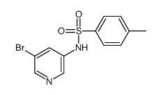 N-(5-溴吡啶-3-基)-4-甲基苯磺酰胺结构式