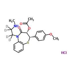 N-Desmethyl Diltiazem-d4 hydrochloride Structure