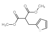 (2-噻吩甲基)丙二酸二甲酯结构式