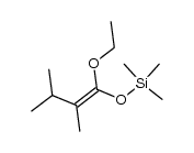 ((1-ethoxy-2,3-dimethylbut-1-en-1-yl)oxy)trimethylsilane结构式